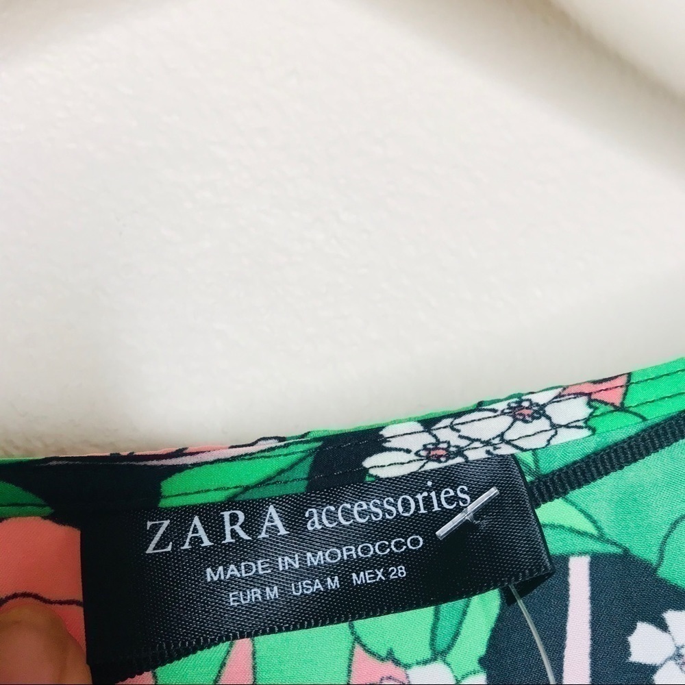 ZARA Floral Boho Retro Cutout Tie Front Bodysuit - Picture 12 of 16